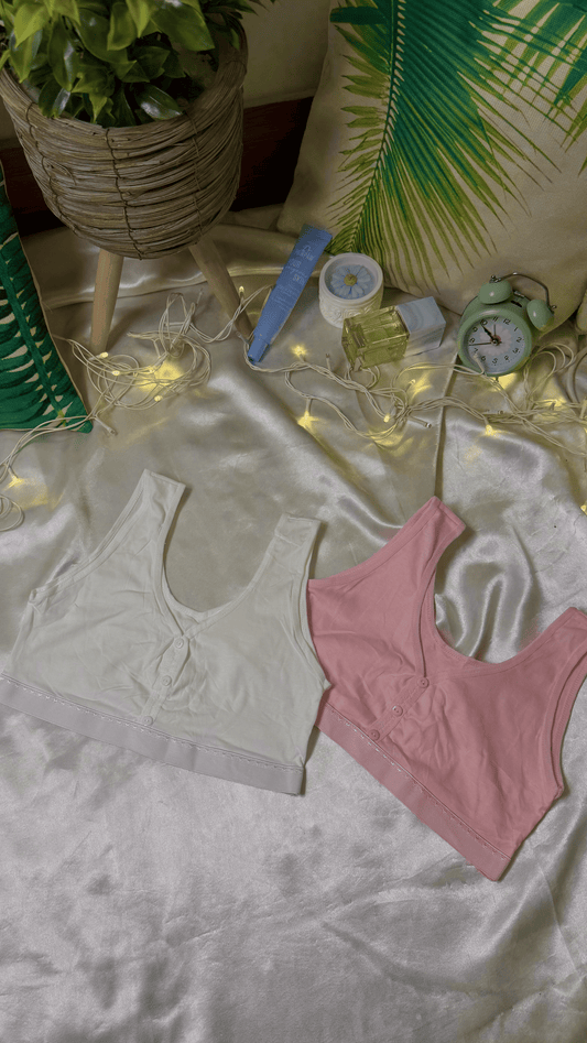 Broad strap bra